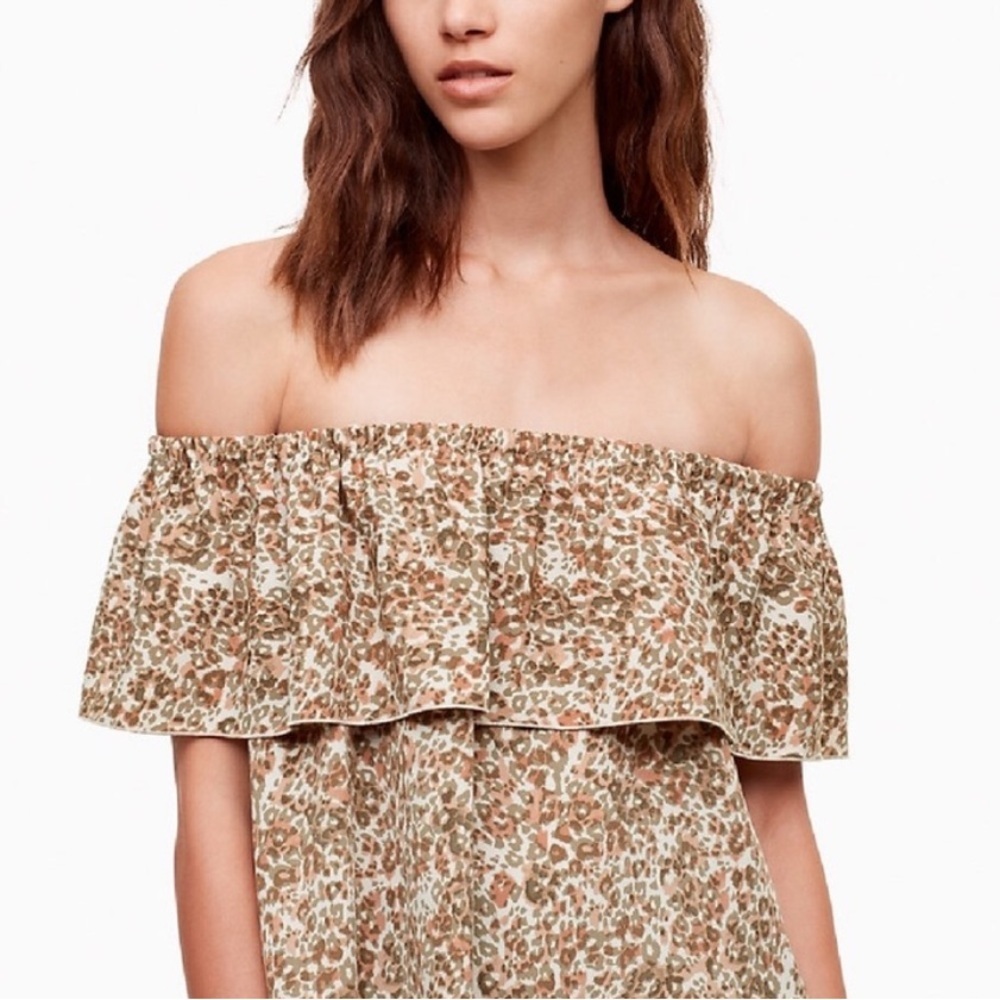 Aritzia Wilfred Camo Promener Blouse